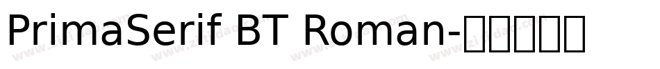 PrimaSerif BT Roman字体转换